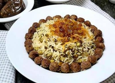 طرز تهیه ماش پلو با کوفته قلقلی